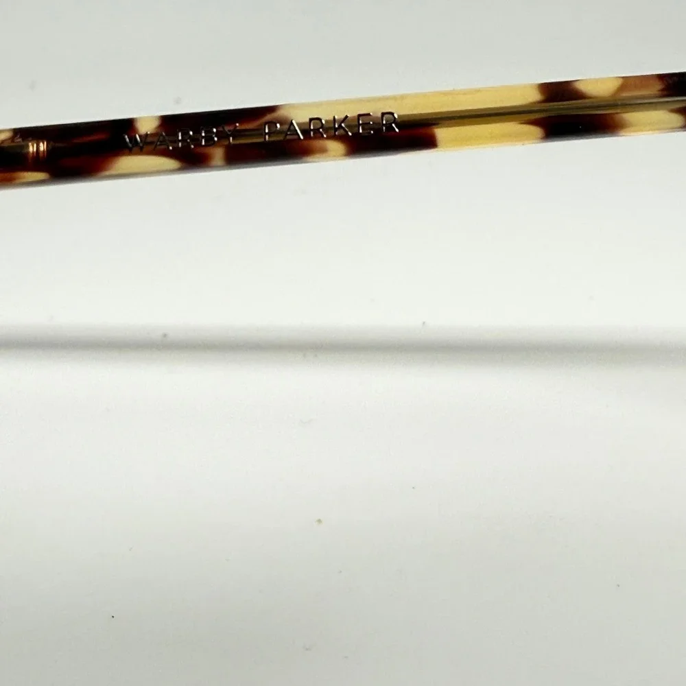 Warby Parker Downing Sunglasses Whiskey Tortoise Round Frames 48-21-140 M-242